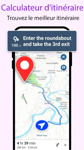 GPS Satellite voir Terre Carte screenshot