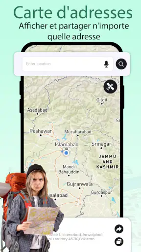 GPS Satellite voir Terre Carte screenshot