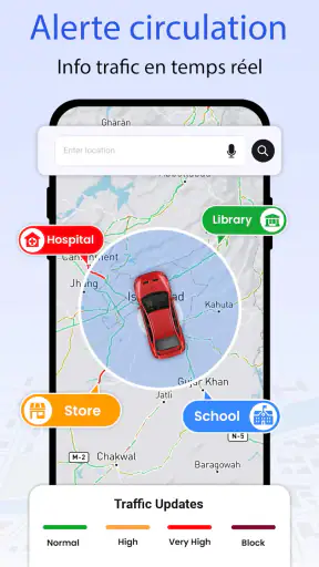 GPS Satellite voir Terre Carte screenshot