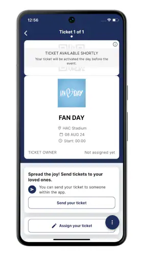 HAC Tickets screenshot