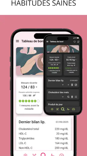 Heartie: Cholestérol & Tension screenshot