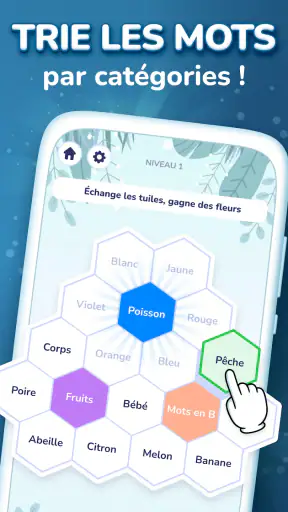 Hexa Words-Association de mots screenshot
