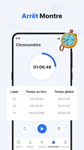 Horloge - Réveil simple screenshot