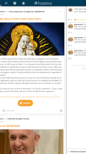 Hozana - Prière catholique screenshot