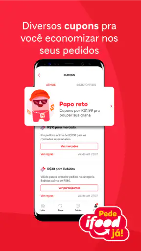 iFood comida e mercado em casa screenshot
