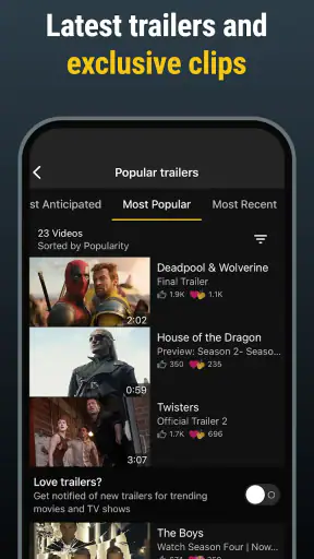 IMDb Films & TV screenshot