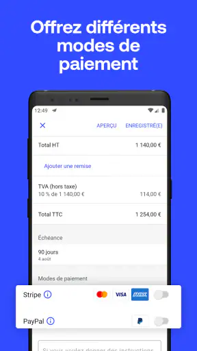 Invoice2go : devis et factures screenshot