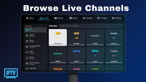 IPTV - Android TV screenshot