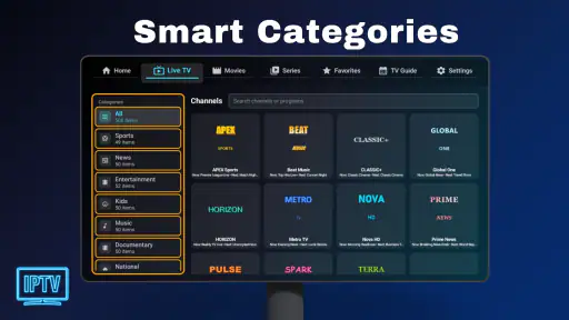 IPTV - Android TV screenshot