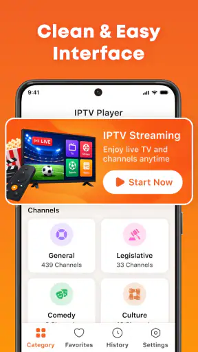 IPTV Player - Smart TV & Live screenshot