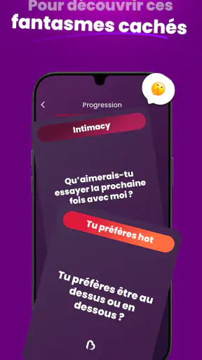 Jeu couple et Défis - Bloomy screenshot