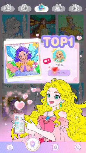 Jeu de Princesse : Coloriage screenshot