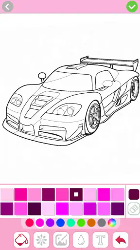 Jeux coloriage dessin voitures screenshot