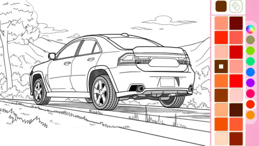 Jeux coloriage dessin voitures screenshot
