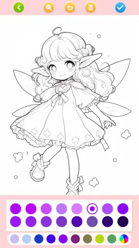 Jeux de doll coloriage screenshot