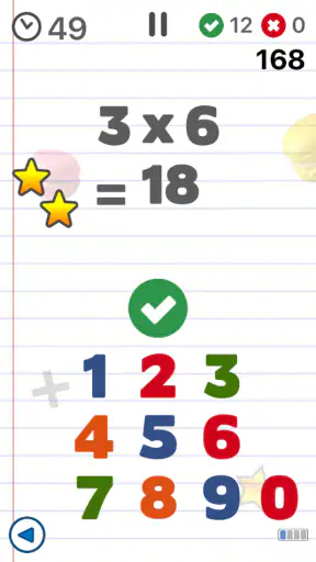 Jeux de math enfants - tables screenshot