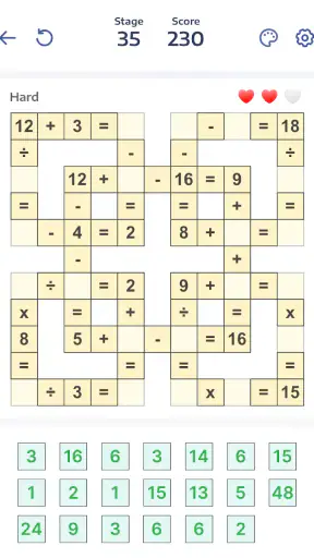 Jeux de maths - Crossmath screenshot