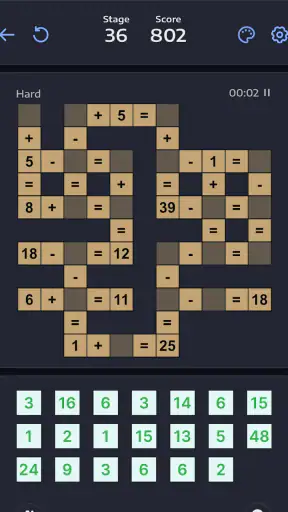 Jeux de maths - Crossmath screenshot