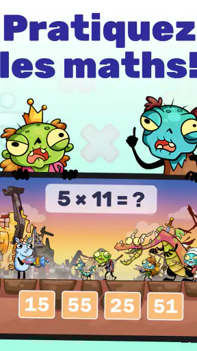 Jeux de maths : Invasion screenshot