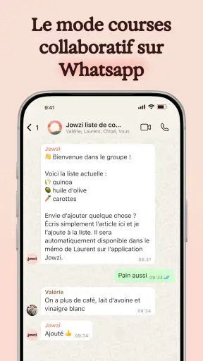 Jowzi - l'IA pour vos courses screenshot