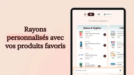 Jowzi - l'IA pour vos courses screenshot