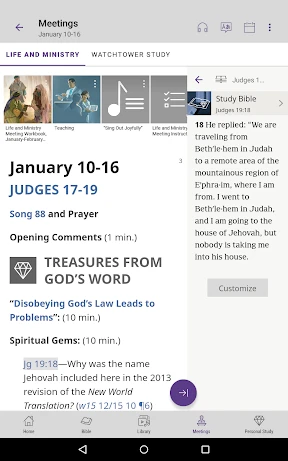 JW Library screenshot