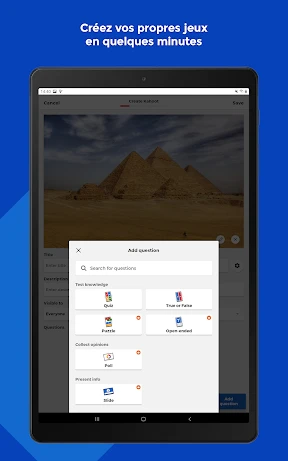 Kahoot! - Joue/crée des quiz screenshot