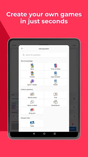 Kahoot! - Joue/crée des quiz screenshot