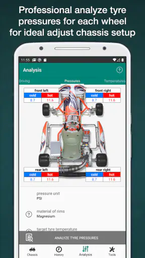 Kart Chassis Setup Pro screenshot