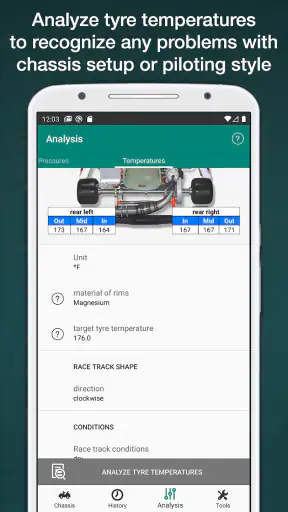 Kart Chassis Setup Pro screenshot