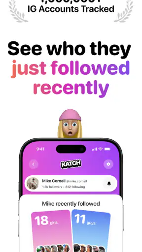 Katch: Recent Follow Tracker screenshot