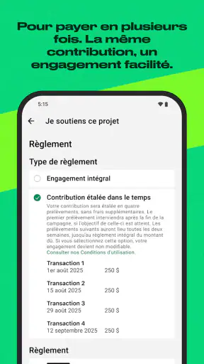 Kickstarter screenshot