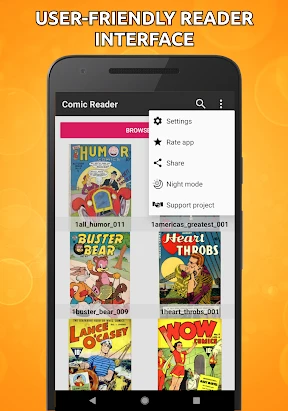 Lecteur de livre (cbz/cbr) screenshot