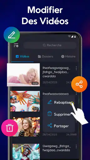 Lecteur vidéo et musique screenshot