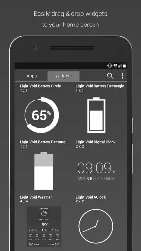 Light Void Pro - White Icons screenshot