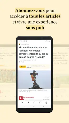 L'Indépendant, Actus locales screenshot