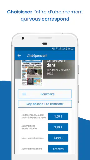 L'independant, Le Journal screenshot