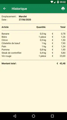 Liste de courses - SoftList screenshot