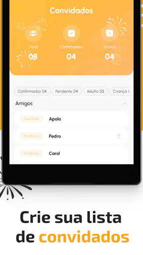 Liste des invités : Fête screenshot