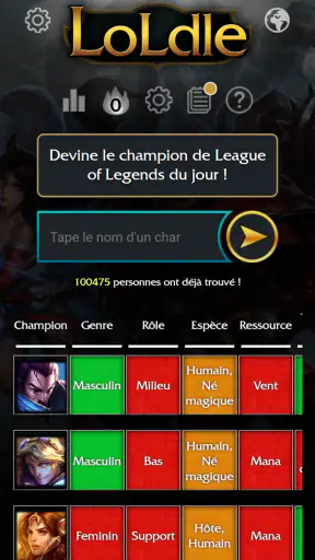 LoLdle Officiel screenshot