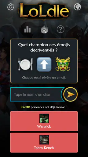LoLdle Officiel screenshot