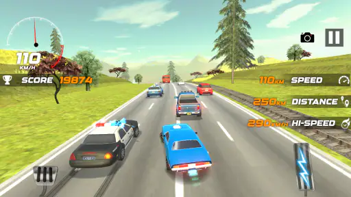 Lourd Trafic Course : Rapide screenshot