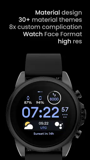 Material 4: Watch face screenshot
