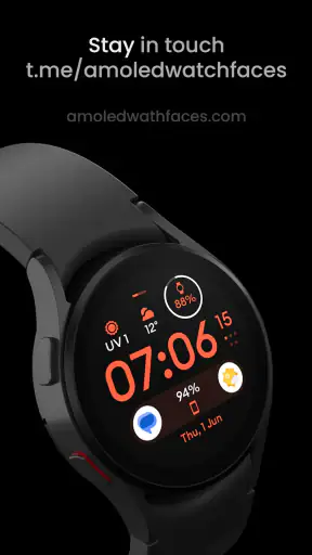 Material 4: Watch face screenshot
