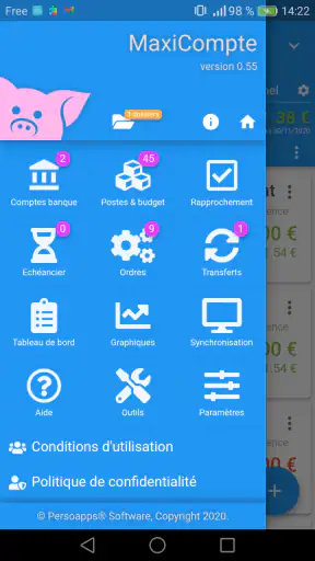 MaxiCompte : Gérer mon budget screenshot