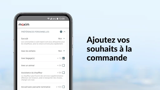 maxim — commande de véhicules screenshot