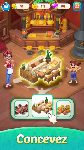 Merge Cooking Thème Restaurant screenshot