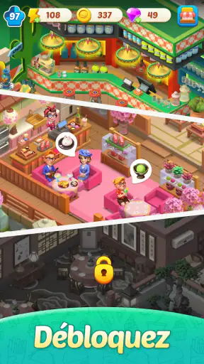 Merge Cooking Thème Restaurant screenshot