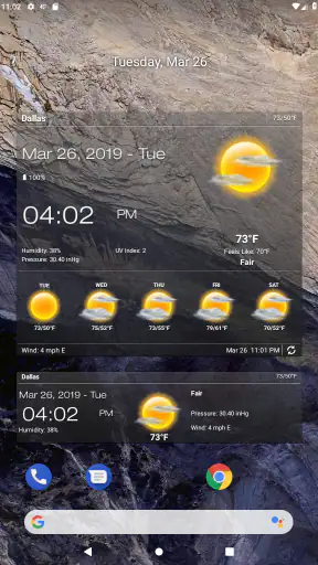 Météo & Horloge Widget screenshot