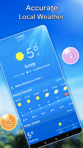 Météo locale：Widget d'alerte screenshot